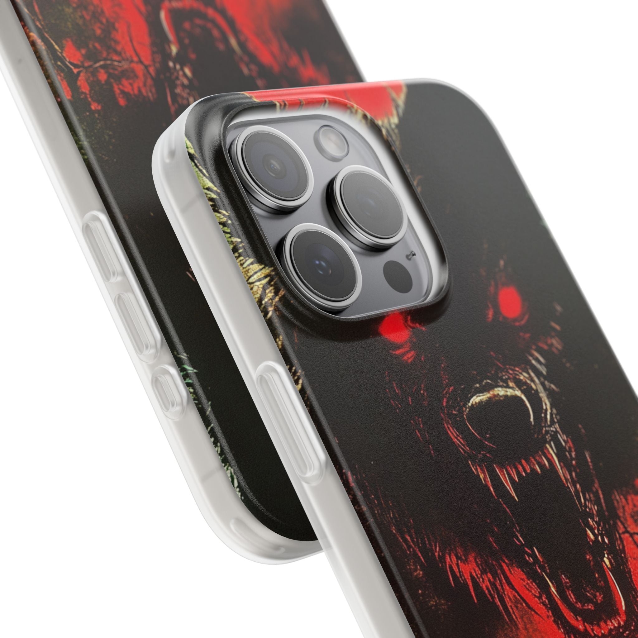 Bloodmoon Wolf's Lament iPhone 15 - Flexi Phone Case