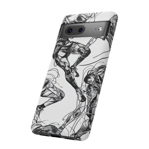 Dynamic Athletic Surrealism | Protective Phone Case for Google Pixel