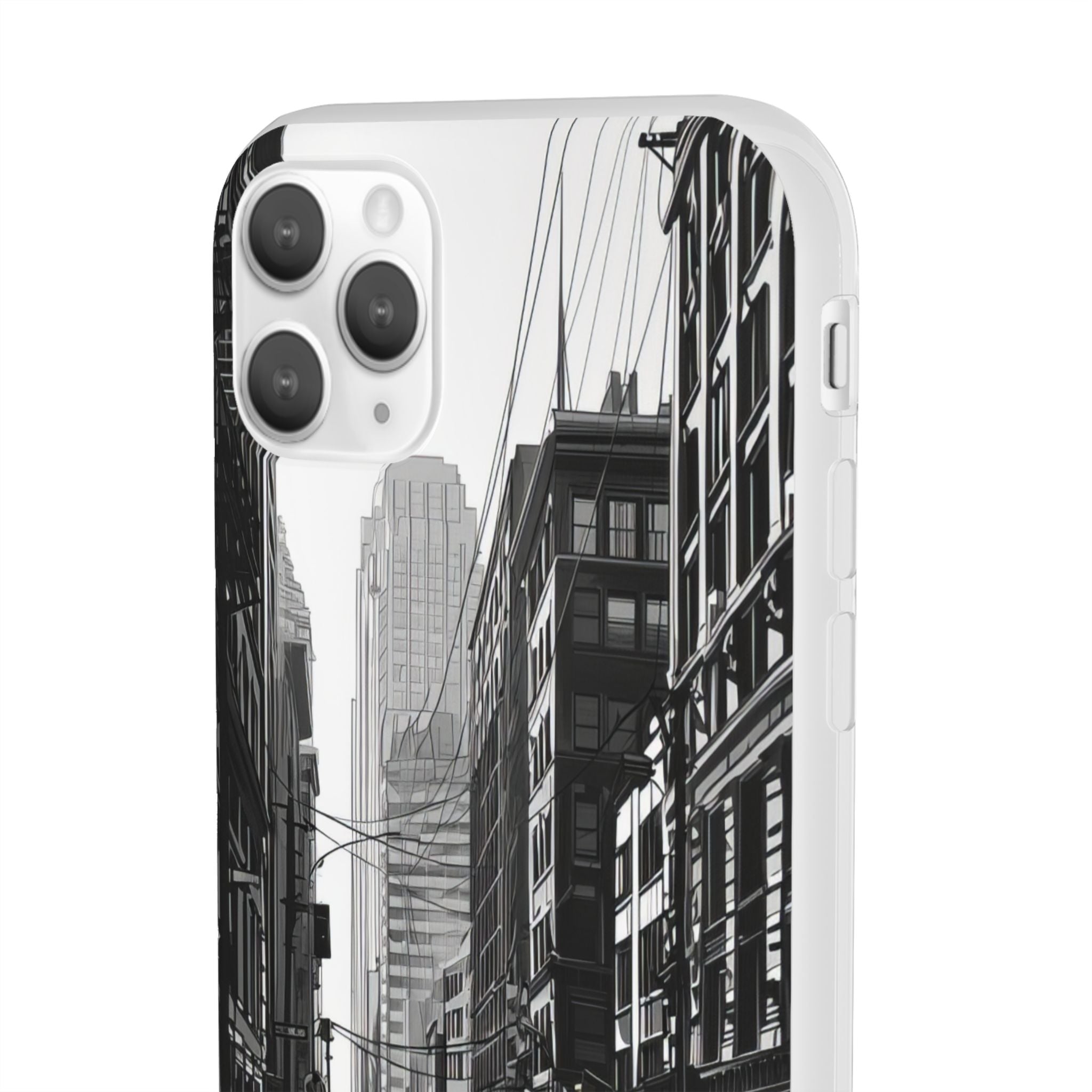 Noir Urban Serenity | Flexible Phone Case for iPhone