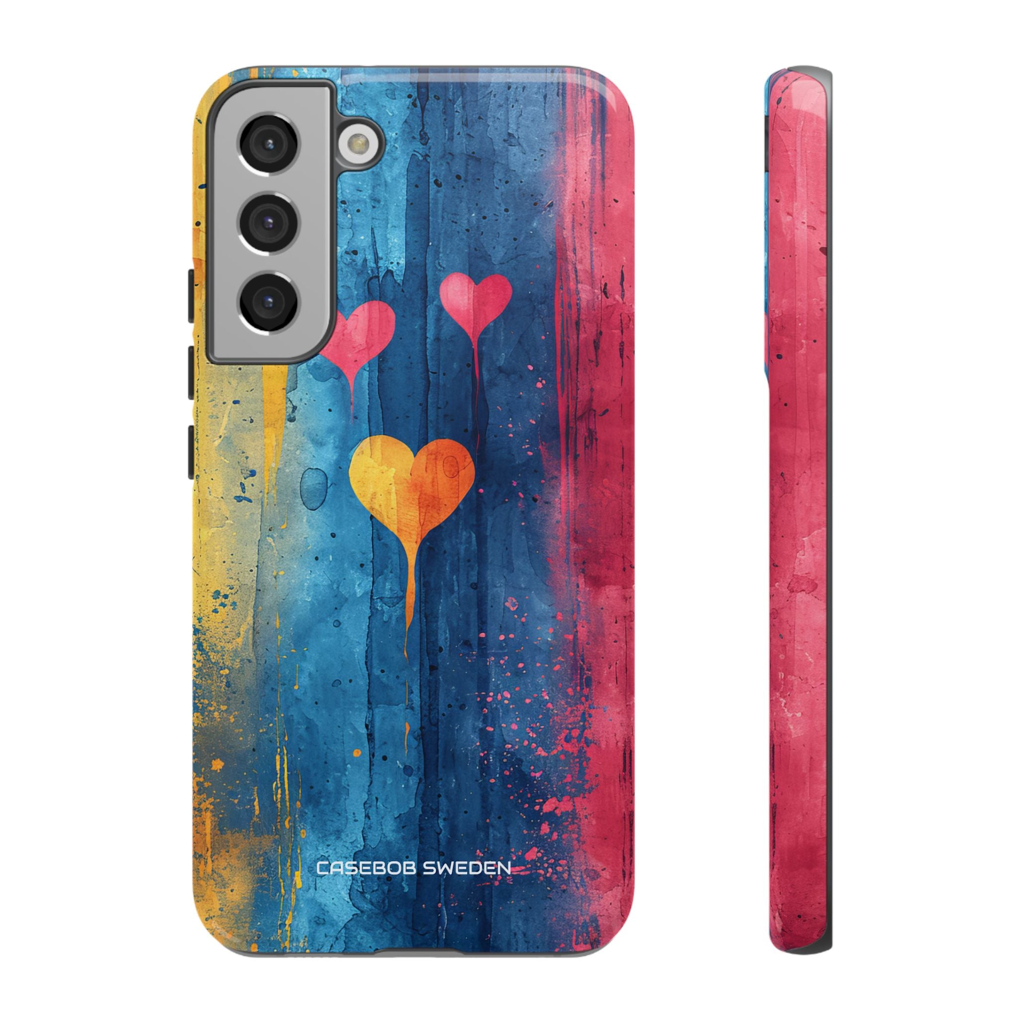 Hearts Watercolor Art - Tough Samsung S22 Phone Case