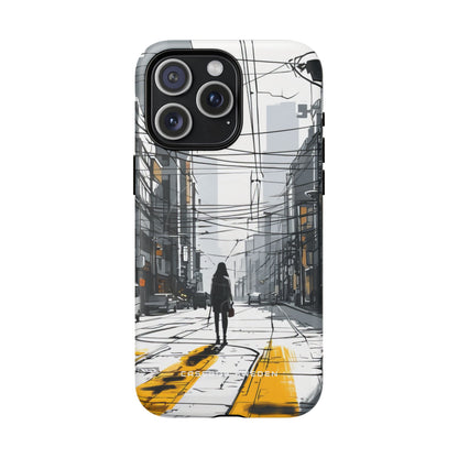 Urban Noir Streetscape iPhone 15 | Tough+ Phone Case