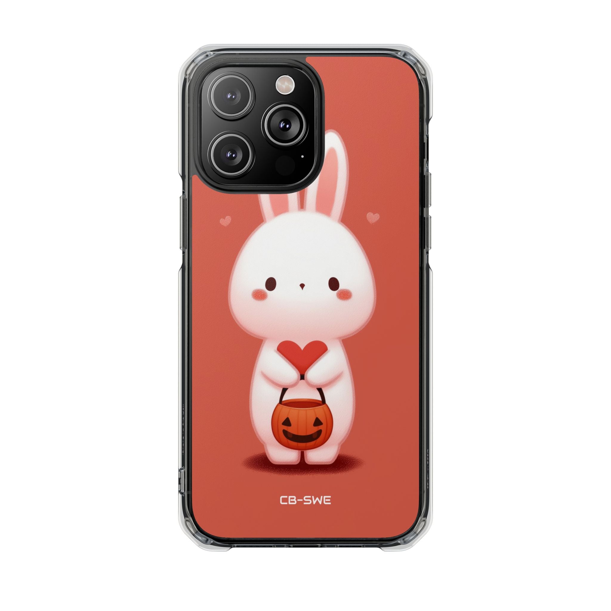 Bunny Holds Heart iPhone Case - Impact