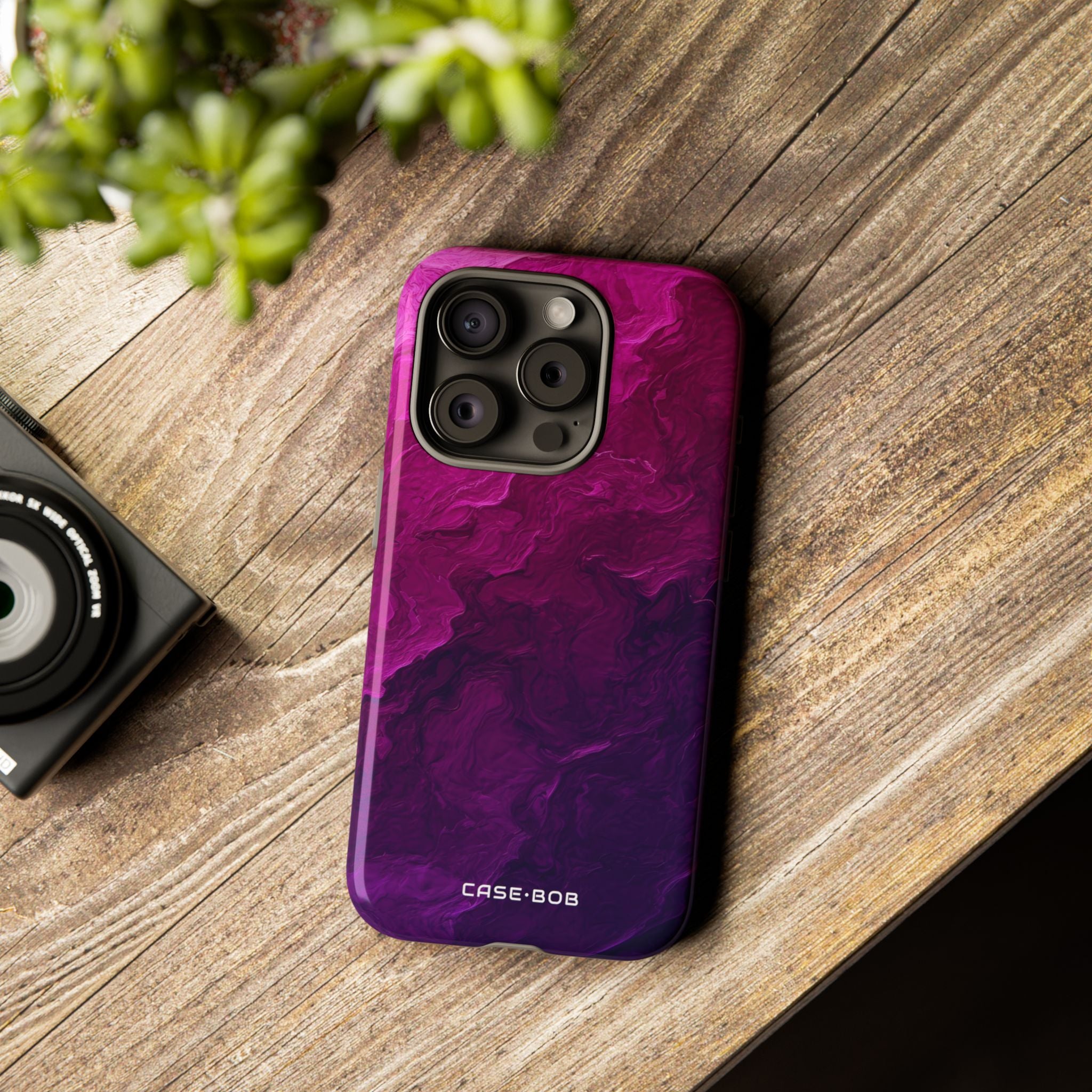 Violet Swirl iPhone 15 Pro Case - Tough