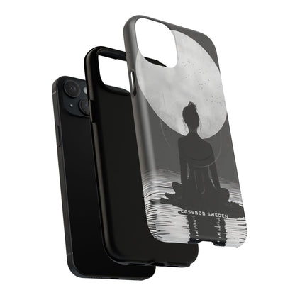 Zen Serenity Moon Reflection iPhone 15 | Tough+ Phone Case