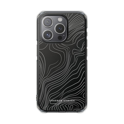 Contour Waveform Flow iPhone 15 - Clear Impact Phone Case