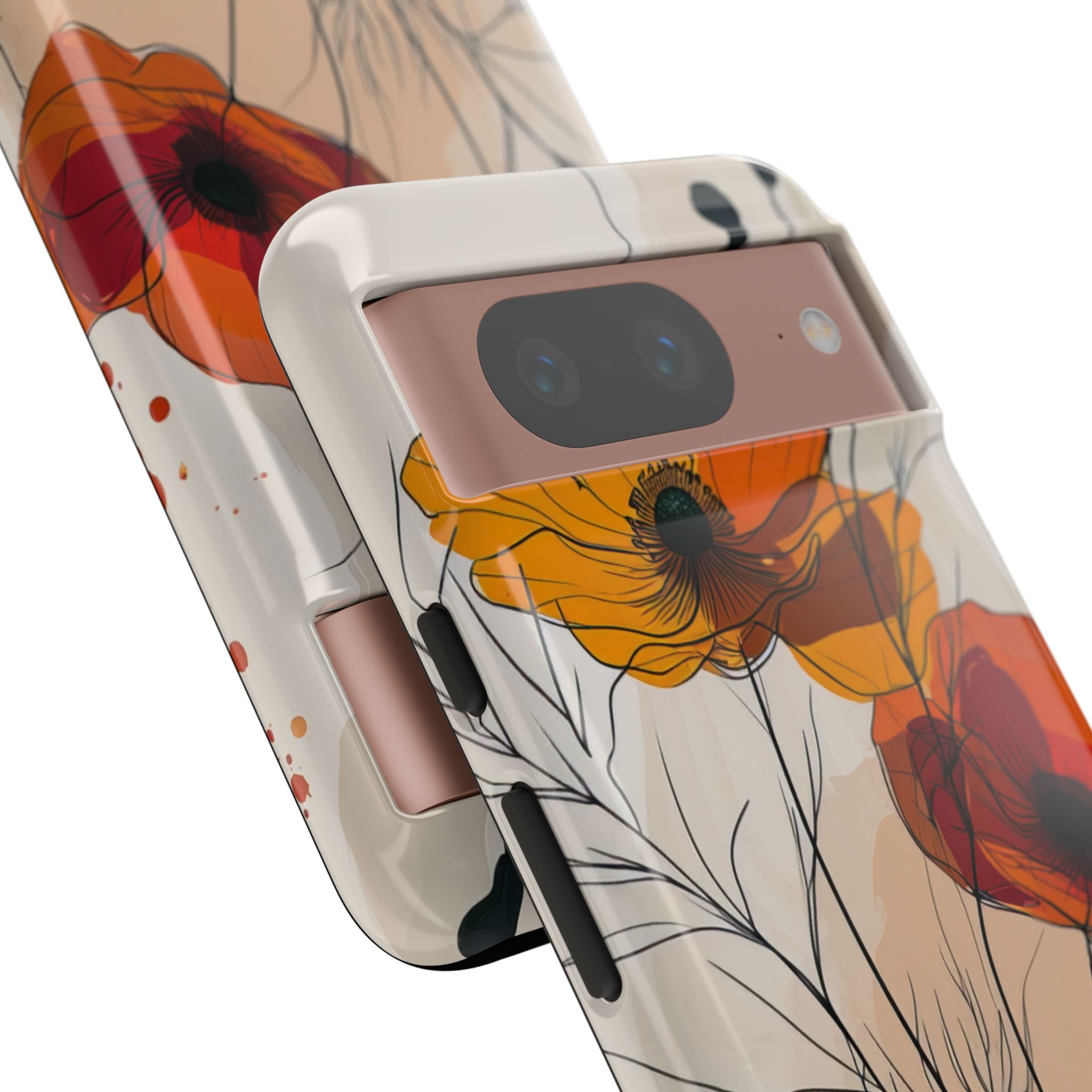 Fiery Floral Abstraction - Phone Case for Google Pixel