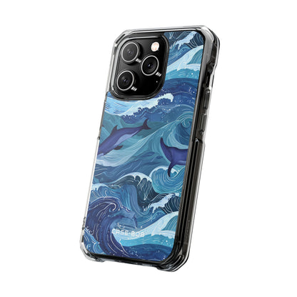 Dolphin Waves iPhone 14 Pro Case - Impact