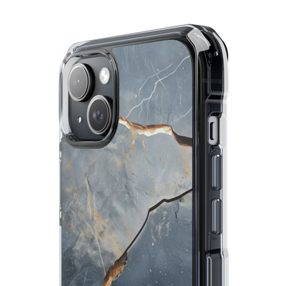 Jagged Vein Navy iPhone 15 Plus Case - Impact