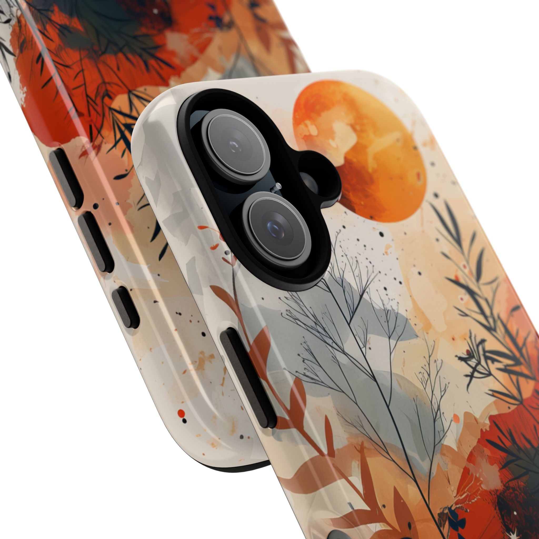 Orange Solstice iPhone 16 Case - Tough