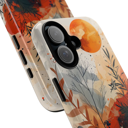 Orange Solstice iPhone 16 Case - Tough