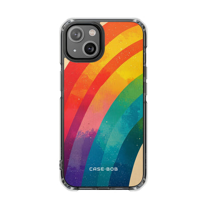 Textured Rainbow Arc iPhone 14 Case - Impact
