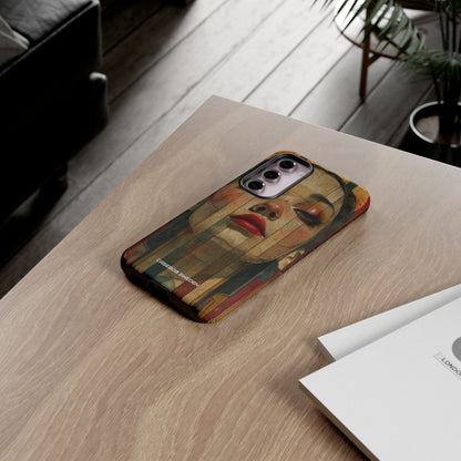 Bold Art Deco Portrait - Tough Samsung S23 Phone Case