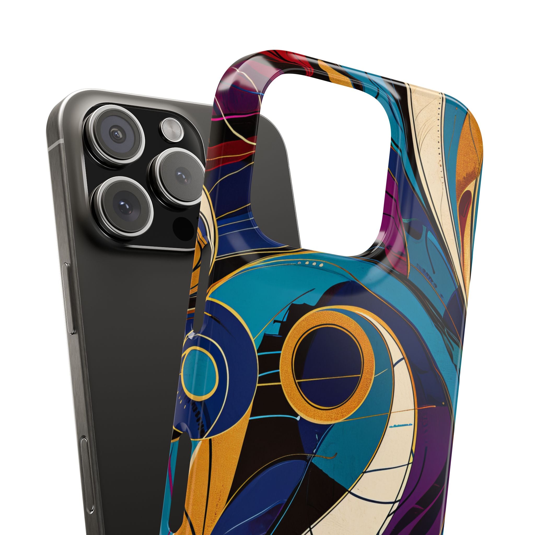 Vintage Vortex Harmony iPhone 16 - Slim Phone Case