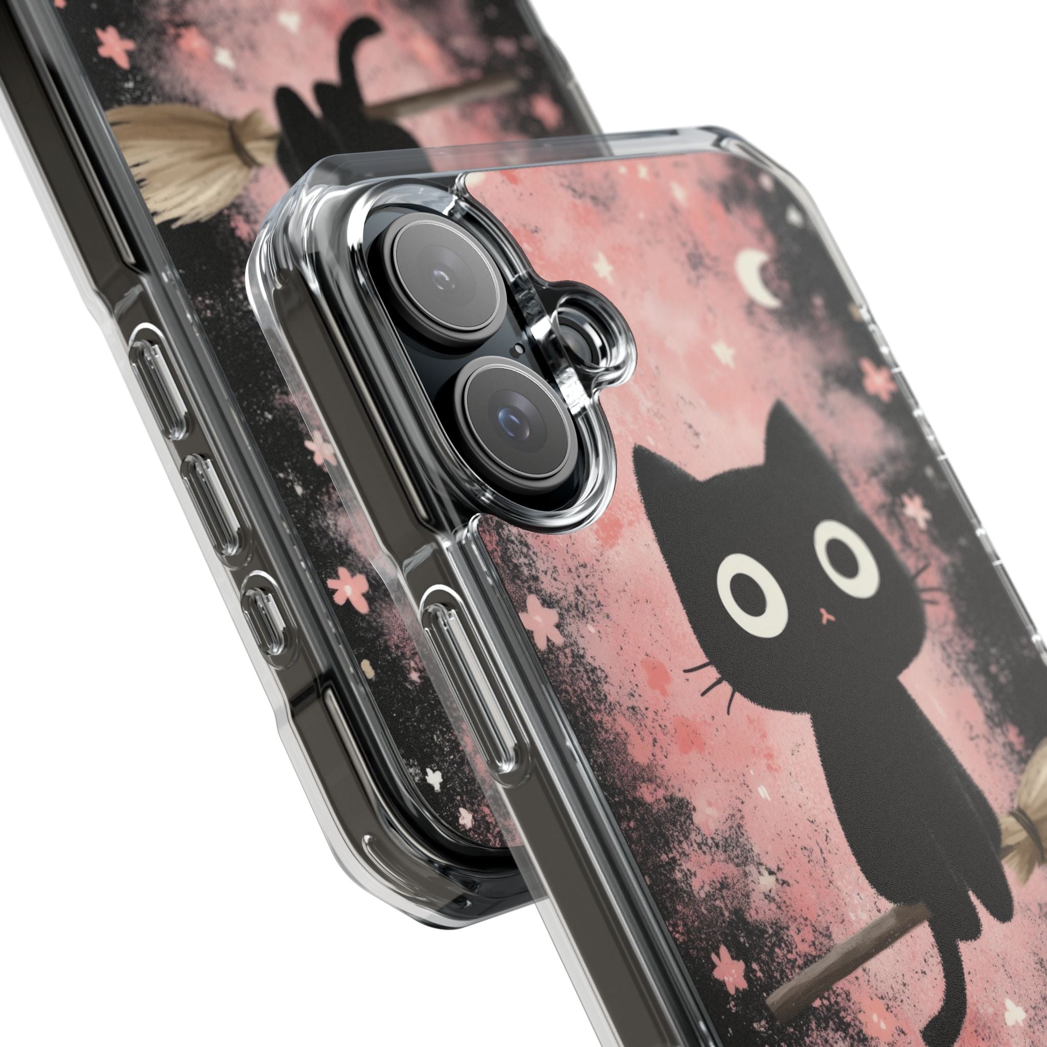 Whimsical Cat Soars iPhone Case - Impact