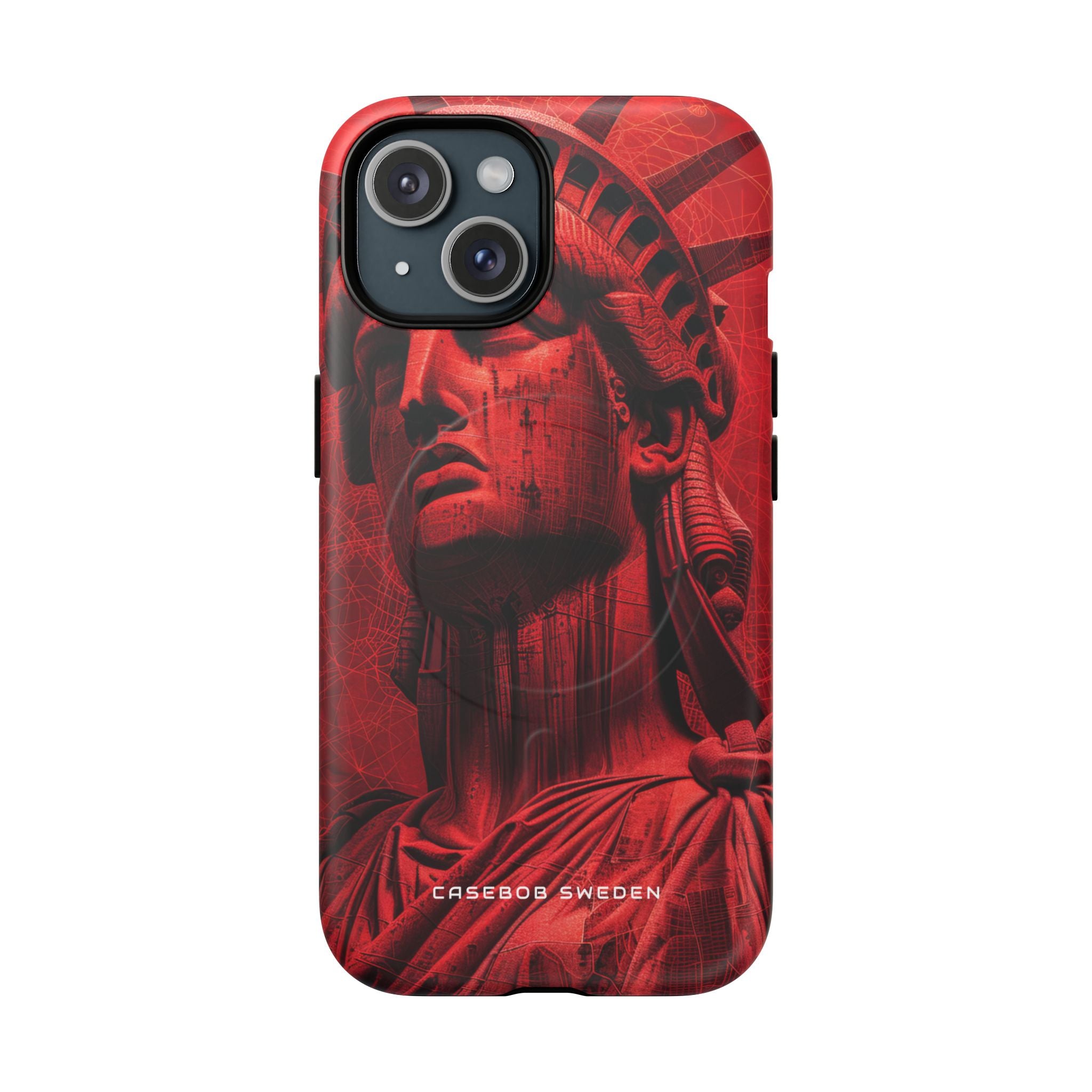 Zen Red Liberty Vision iPhone 15 | Tough+ Phone Case