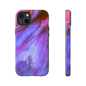 Purple Cosmos Ink Art iPhone Case (Protective) iPhone 14 Plus Glossy Phone Case