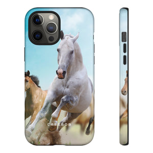 Blue Sky Horses - Protective Phone Case