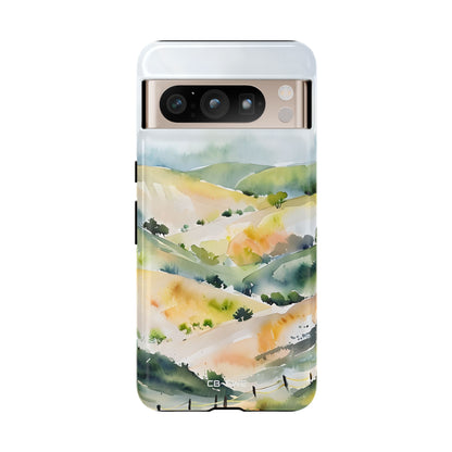 Misty Hills Watercolor - Google Pixel Case