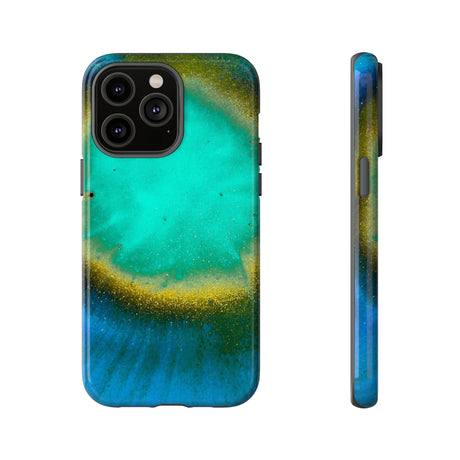 Green Yelly Ink Art iPhone Case (Protective) iPhone 14 Pro Max Glossy Phone Case