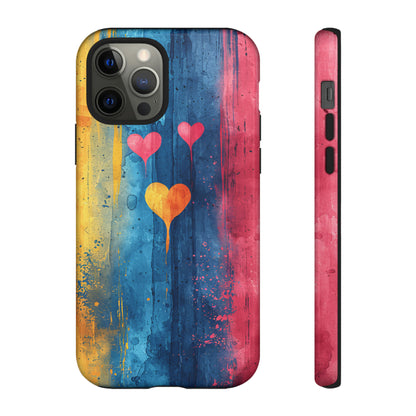 Watercolor Stripe Bliss - Protective Phone Case