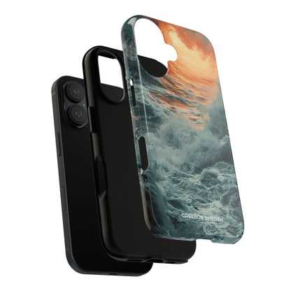 Fiery Wave Power - Tough iPhone 16 Phone Case