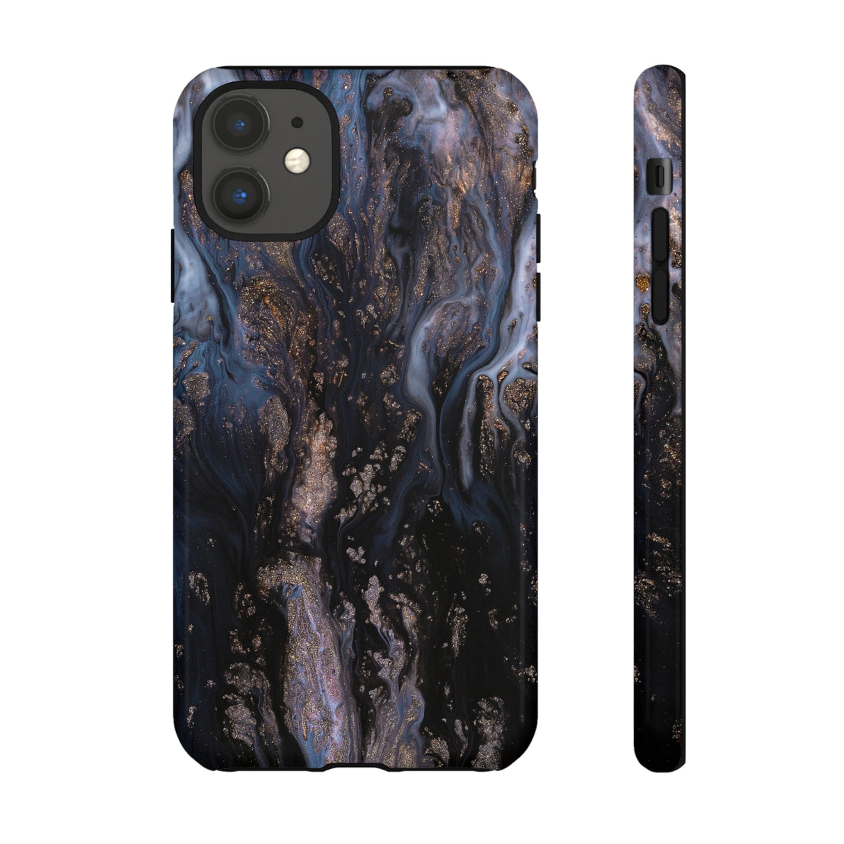 Blue River Ink Art iPhone Case (Protective) iPhone 11 Glossy Phone Case