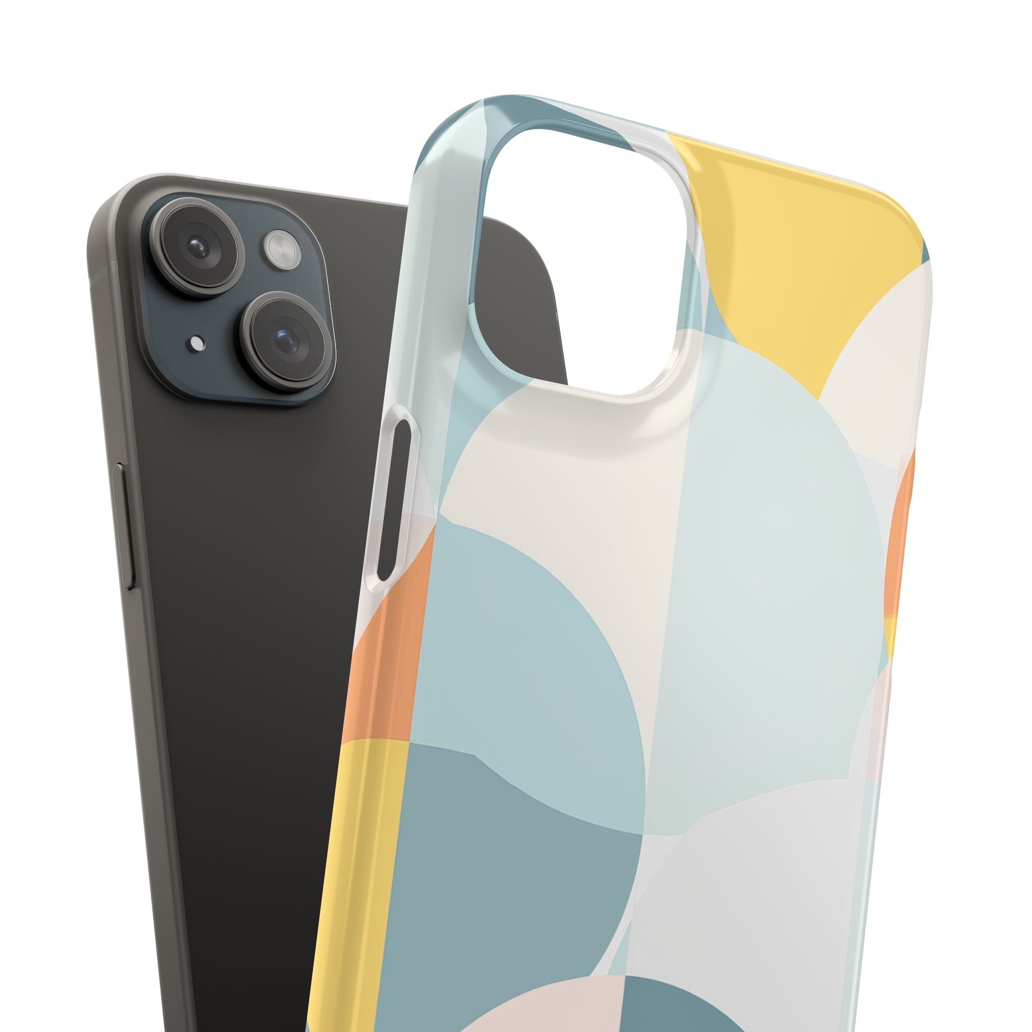 Abstract Geometric Calm - Slim iPhone 15 Phone Case