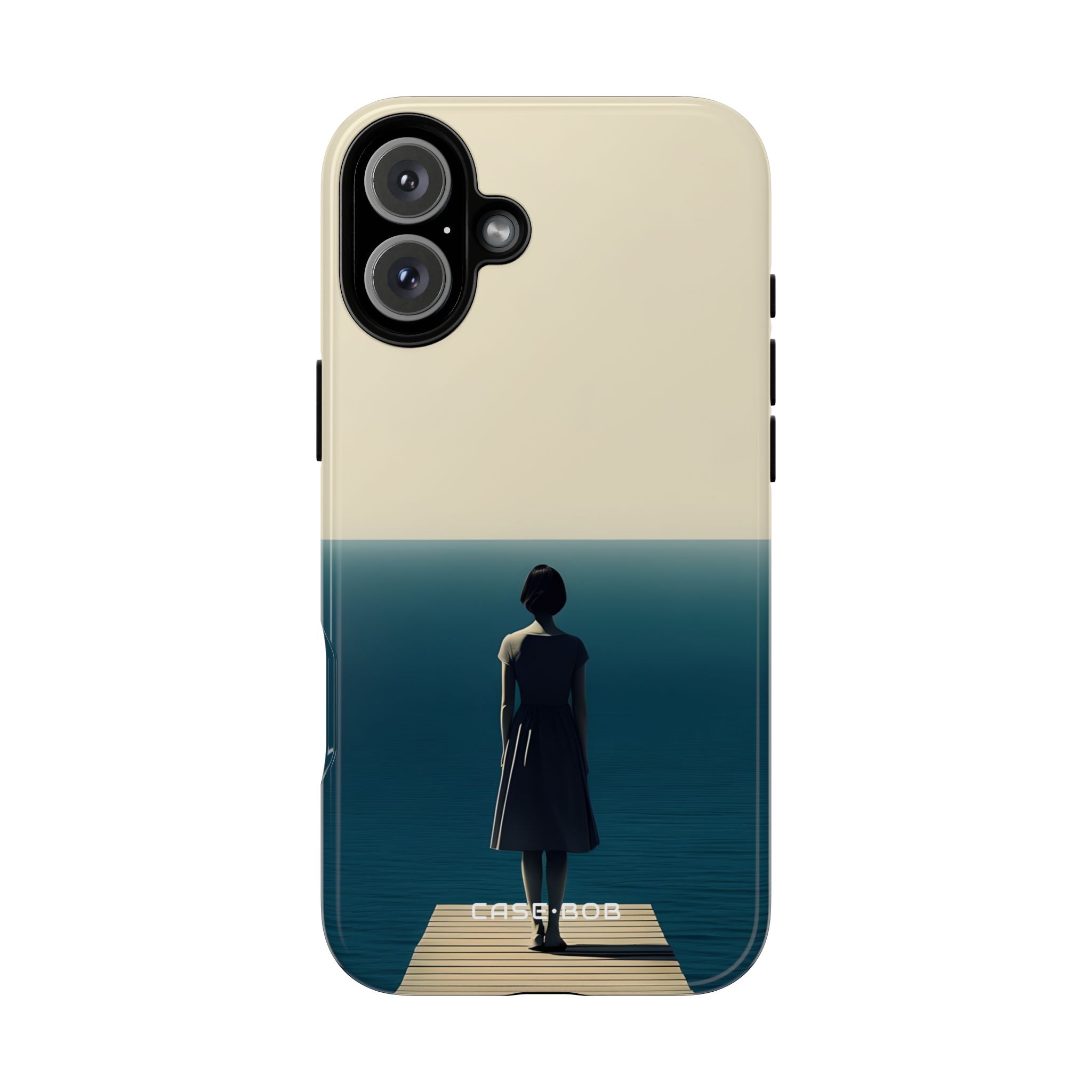 Dockside Silhouette iPhone 16 Plus Case - Tough