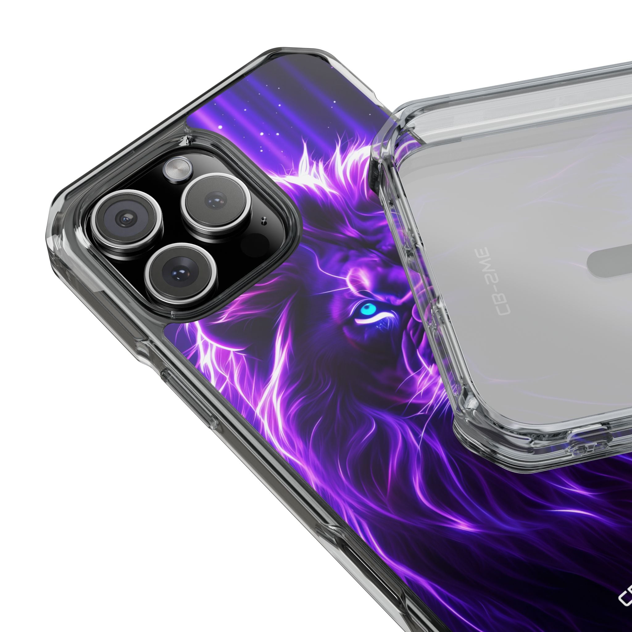 Neon Lion Majesty iPhone Case - Impact