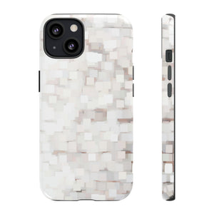 White Abstract Background - Protective Phone Case