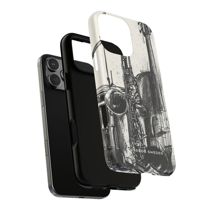 Jazz Instrument Line Symphony iPhone 16 | Tough+ Phone Case