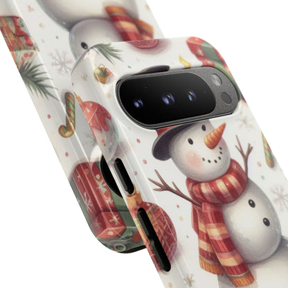 Snowman Wears Scarf - Google Pixel Case