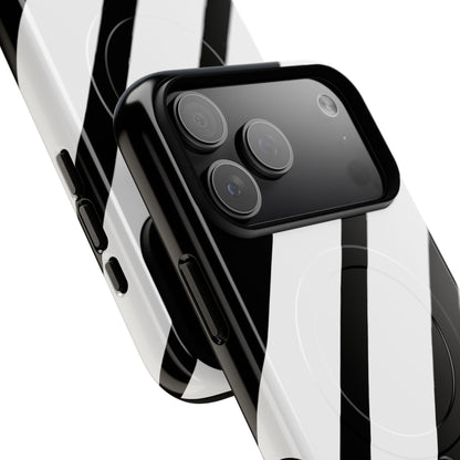 Diagonal Bands Noir iPhone 17 Pro Max Case - Tough+