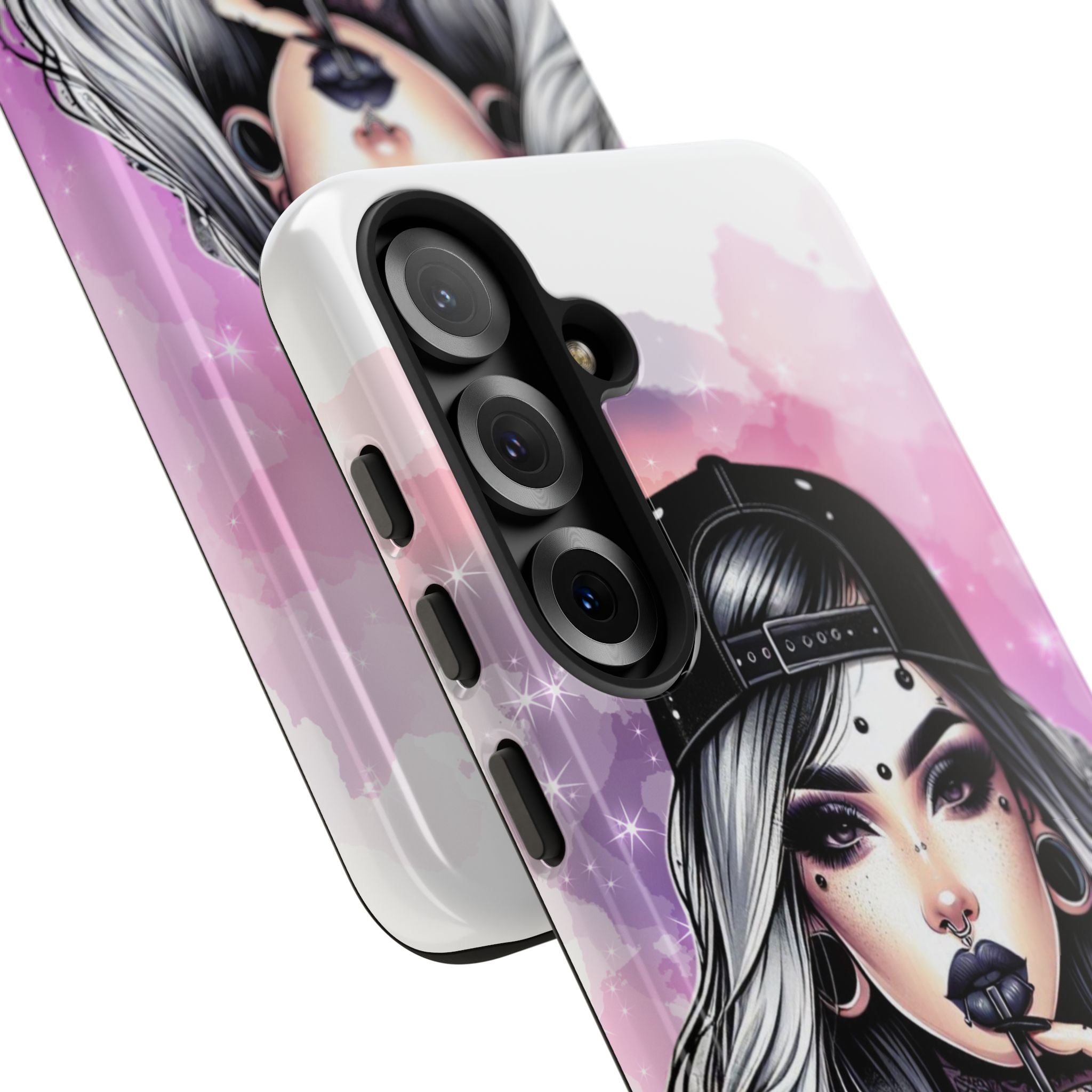 Silver Sip Nebula Samsung S25 Plus Case - Tough