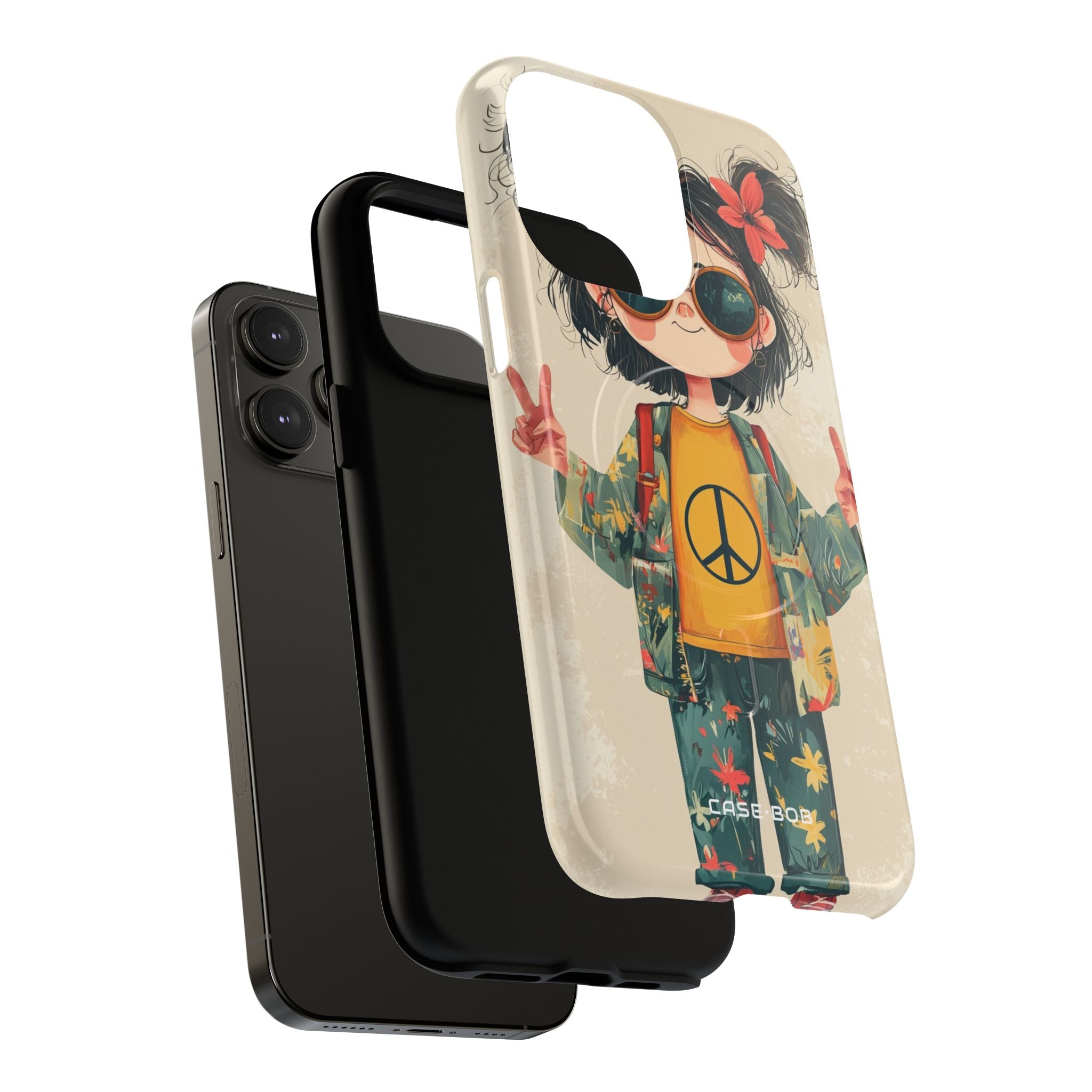 Peace Pigtails iPhone 14 Pro Max Case - Tough+