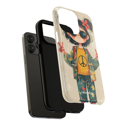 Peace Pigtails iPhone 14 Pro Max Case - Tough+