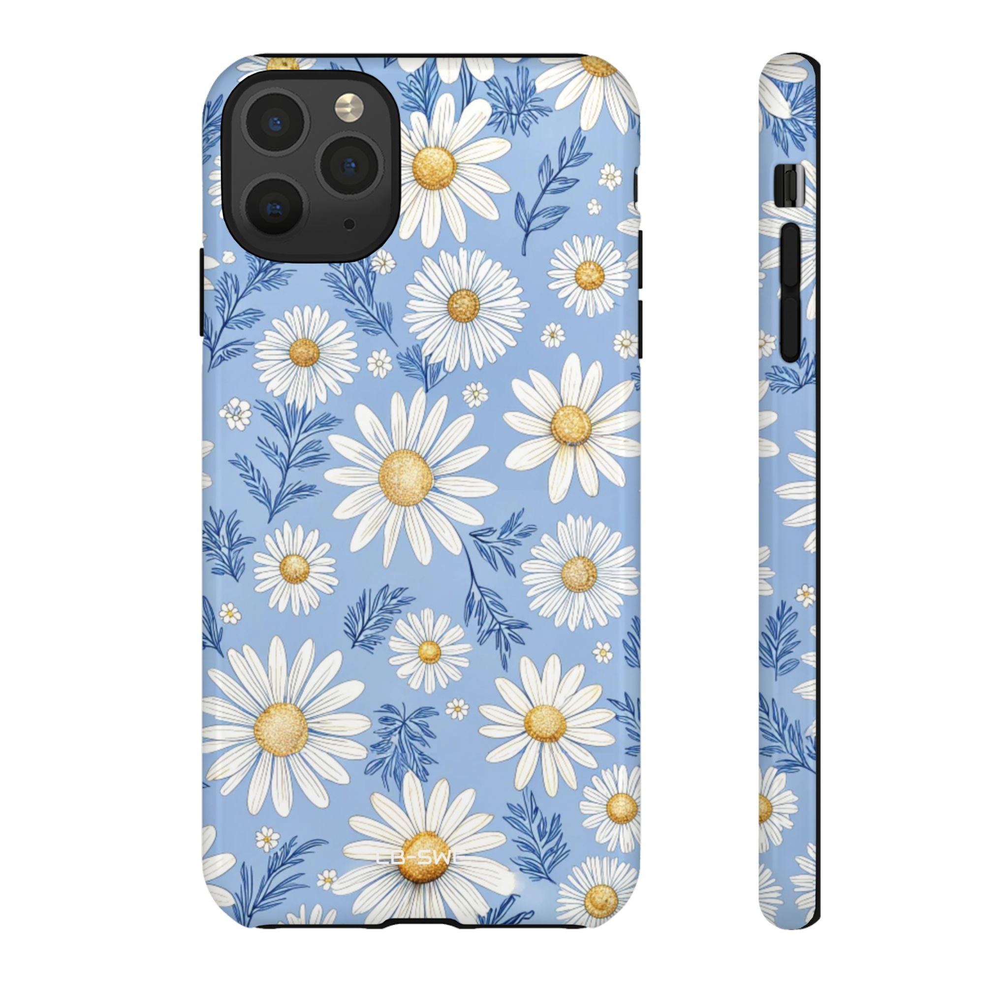 Daisies On Blue - iPhone Case