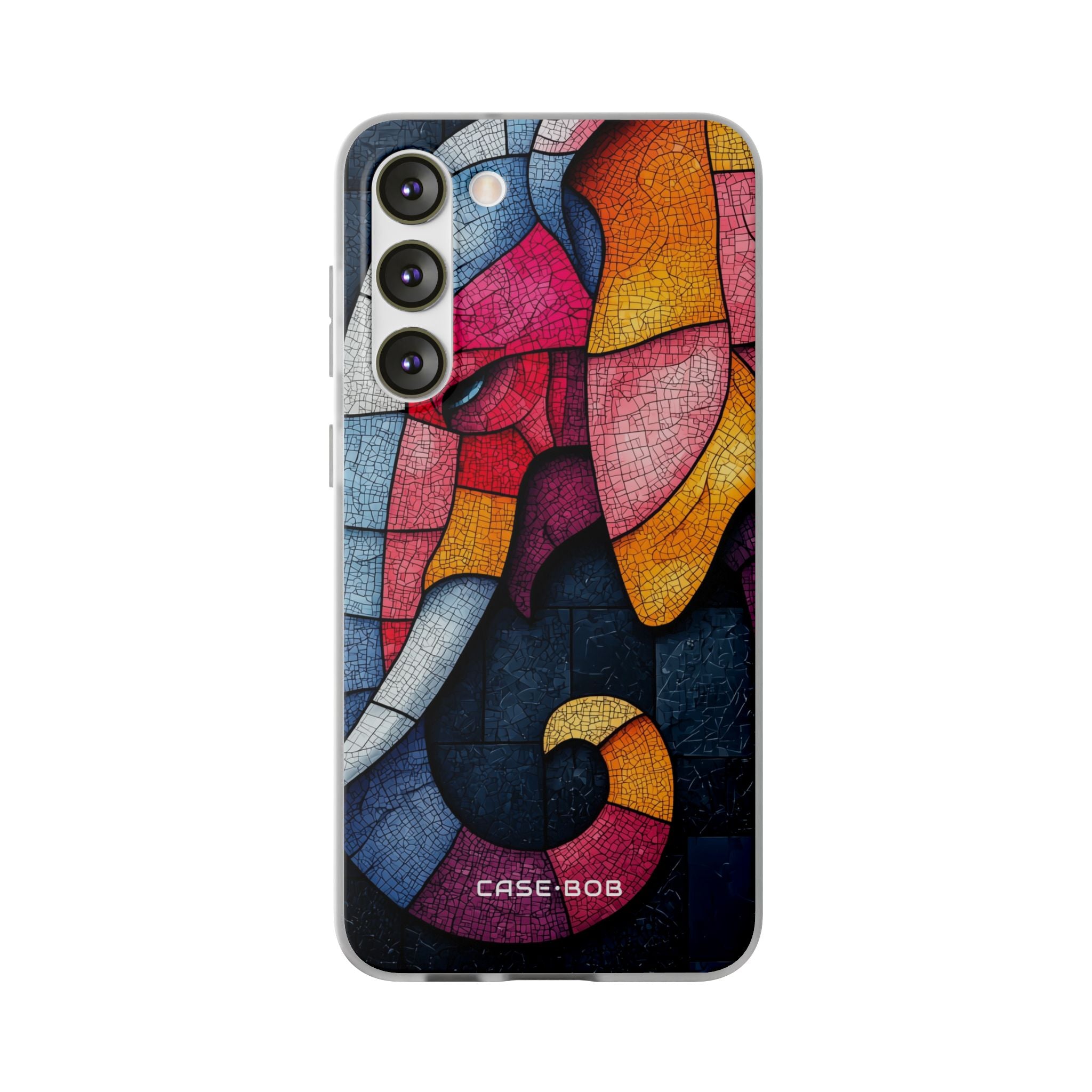 Elephant Mosaic Samsung S23 Plus Case - Soft