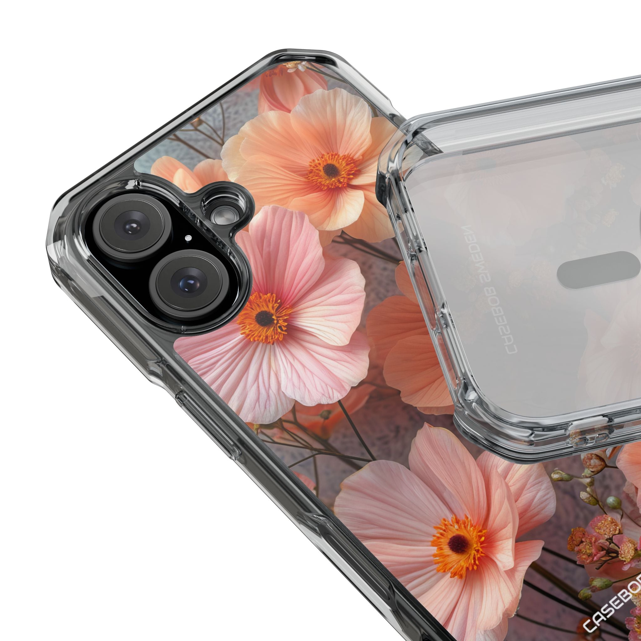 Serene Botanical Blooms - Clear Impact iPhone 16 Phone Case