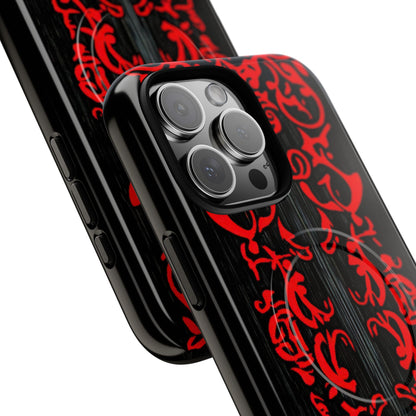 Crimson Spiral iPhone 16 Pro Max Case - Tough+