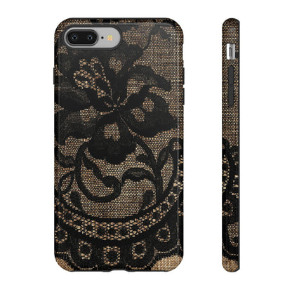 Broomrose Gothic Flower - Protective Phone Case