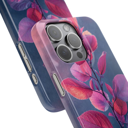 Pink Blue Nature - Slim iPhone 15 Phone Case