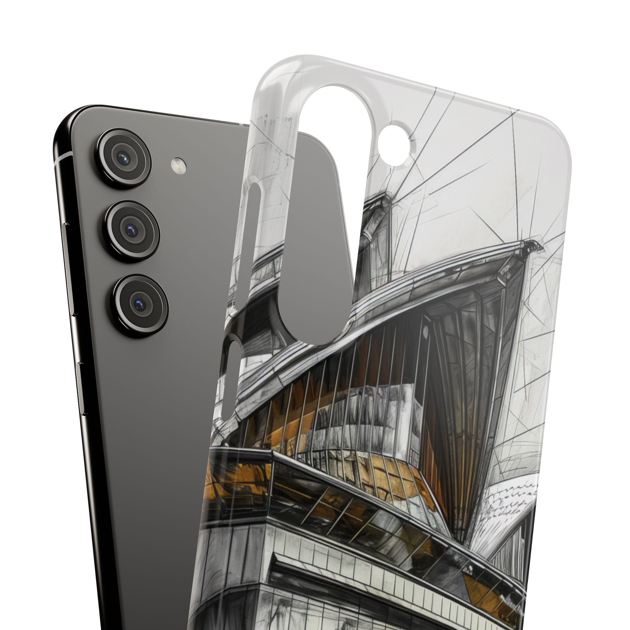 Architectural Curves in Line Formation Samsung S23 - Slim Phone Case