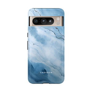 Light Navy Marble - Protective Phone Case