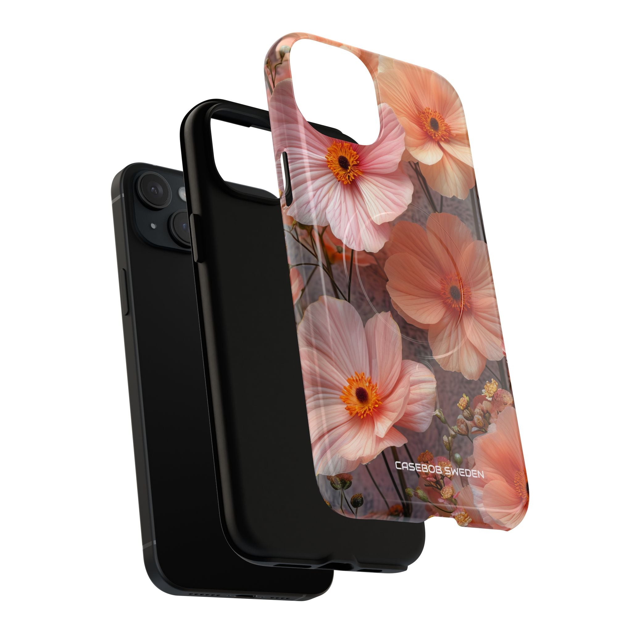 Serene Botanical Blooms - Tough + MagSafe® iPhone 15 Phone Case