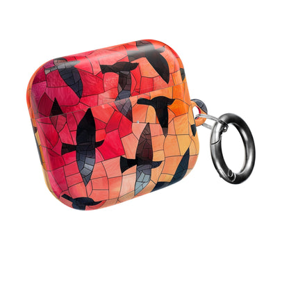 Värjätyt lasi- linnut - AirPods Case