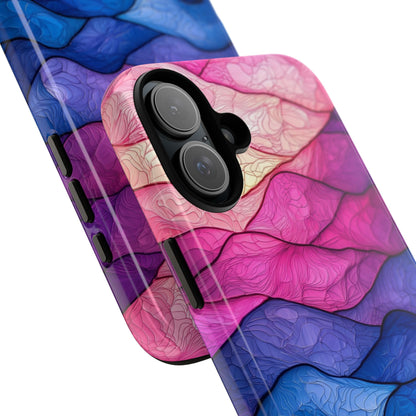 Wavy Veins Purple iPhone 16 Plus Case - Tough