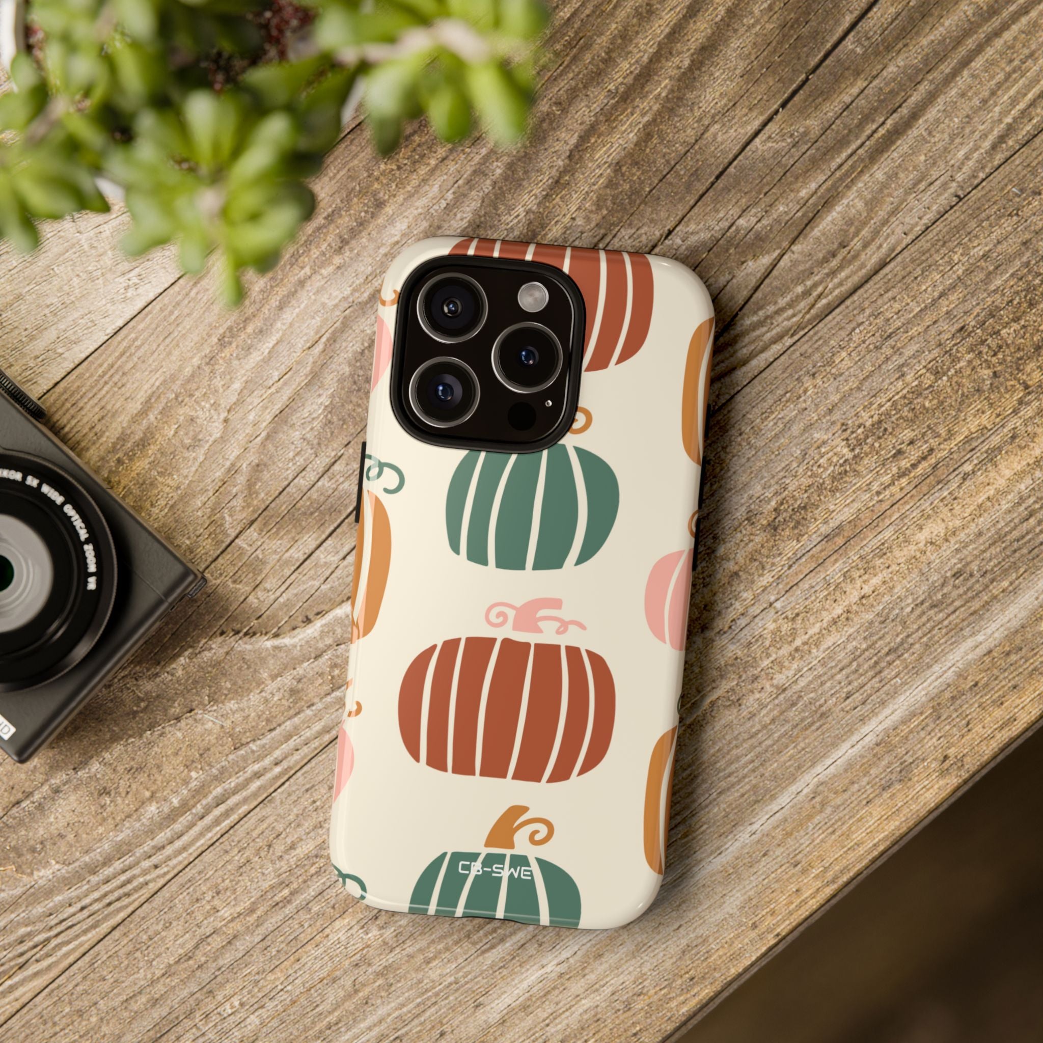 Whimsical Pumpkin Harmony - iPhone Case