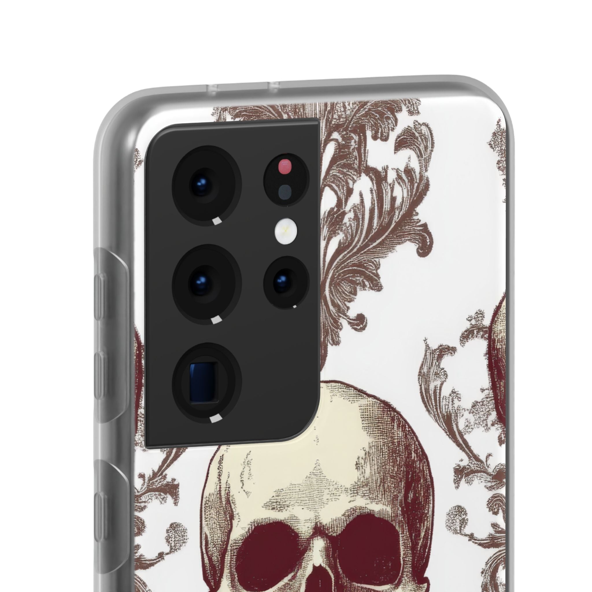 Gothic Skulls and Ornate Foliage Samsung S21 - Flexi Phone Case