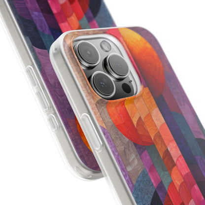 Purple Orange Abstract - Flexi iPhone 16 Phone Case